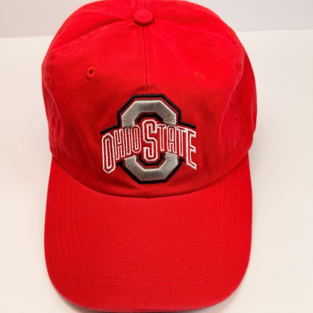 Ohio State Buckeyes Hat Mens Red Champion Classic Adjustable Cap (SIGNED)